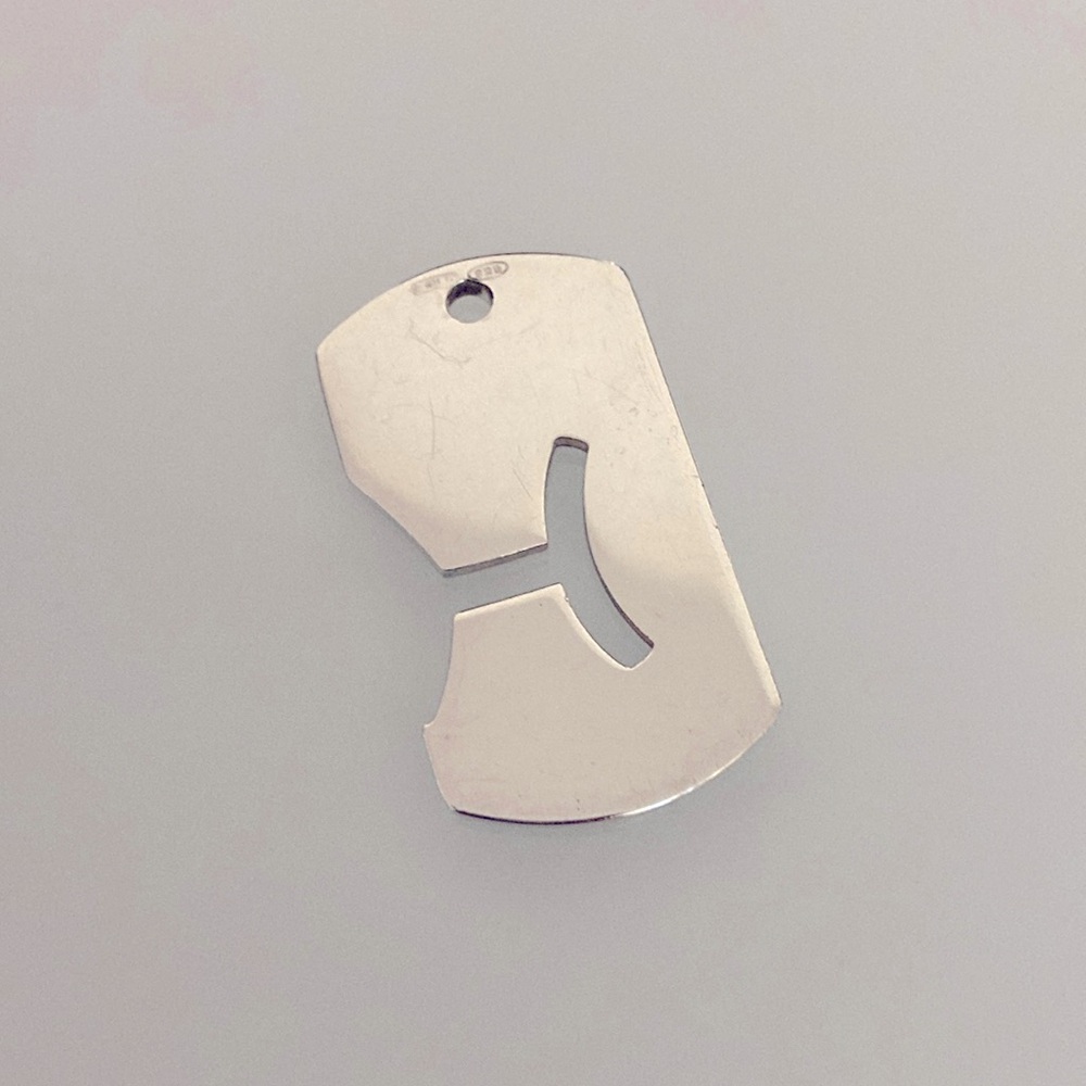 ♓️ Rare Vintage Gucci Pisces Pendant 925 Sterling Silver Unisex - Picture 2 of 4